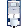 Product Image of RP Wall-Hung D-Shape Toilet and DuoFit In-Wall 1.28 and 0.9 GPF Dual-Flush Tank System with Copper Supply, White Matte - CWT447247CMFG#WH