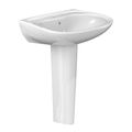 Product Image of LPT242G#01 Prominence Oval Basin Pedestal Bathroom Sink w/ CEFIONTECT for Single Hole Faucets (Cotton White)