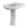 Product Image of LPT530N#01 Promenade 27-1/2" x 22-1/4" Rectangular Pedestal Bathroom Sink for Single Hole Faucets (Cotton White)