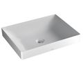 Product Image of LT475GR#01 Kiwami Rectangular 20" Vessel Bathroom Sink w/ CEFIONTECT (Cotton White)