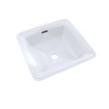 Product Image of LT491G#01 Connelly Square Undermount Bathroom Sink w/ CEFIONTECT (Cotton White)
