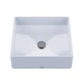 Product Image of LT574#01 Arvina Square Vessel Fireclay Bathroom Sink (Cotton White)
