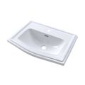 Product Image of LT781#01 Clayton Rectangular Self-Rimming Drop-In Bathroom Sink for Single Hole Faucets (Cotton White)