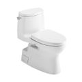 Product Image of Carlyle II 1G One-Piece Elongated 1.0 GPF Universal Height Toilet with CEFIONTECT and SS124 SoftClose Seat, WASHLET+ Ready, Cotton White - MS614124CUFG#01