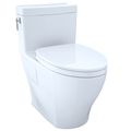 Product Image of Aimes WASHLET+ One-Piece Elongated 1.28 GPF Universal Height Skirted Toilet with CEFIONTECT, Cotton White - MS626124CEFG#01