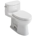 Product Image of Supreme II One-Piece Elongated 1.28 GPF Universal Height Toilet with CEFIONTECT and SS124 SoftClose Seat, WASHLET+ Ready, Cotton White - MS634124CEFG#01