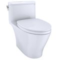 Product Image of Nexus 1.28 GPF Skirted One-Piece Elongated Toilet w/ CEFIONTECT Ceramic Glaze, SoftClose Seat, & Tornado Flush (Cotton White)