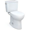 Product Image of Drake Two-Piece Elongated 1.28 GPF TORNADO FLUSH Toilet with CEFIONTECT and SoftClose Seat, WASHLET+ Ready, Cotton White - MS776124CEG#01