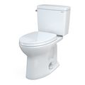 Product Image of Drake Two-Piece Elongated 1.6 GPF Universal Height TORNADO FLUSH Toilet with 10 Inch Rough-In, CEFIONTECT, and SoftClose Seat, WASHLET+ Ready, Cotton White - MS776124CSFG.10#01