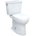Product Image of Drake Transitional Two-Piece Elongated 1.28 GPF TORNADO FLUSH Toilet with CEFIONTECT and SoftClose Seat, WASHLET+ Ready, Cotton White - MS786124CEG#01