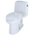Product Image of Eco UltraMax One-Piece Elongated 1.28 GPF ADA Compliant Toilet with Right-Hand Trip Lever, Cotton White - MS854114ELR#01