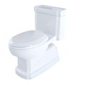 Product Image of Eco Guinevere Elongated 1.28 GPF Universal Height Skirted Toilet with CEFIONTECT and SoftClose Seat, Cotton White - MS974224CEFG#01