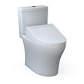 Product Image of WASHLET+ Aquia IV Two-Piece Elongated Universal Height Dual Flush 1.28 and 0.9 GPF Toilet and WASHLET C5 Bidet Seat, Cotton White - MW4463084CEMFGN#01
