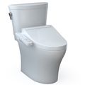 Product Image of WASHLET+ Aquia IV Arc Two-Piece Elongated Dual Flush 1.28 and 0.9 GPF Toilet with C2 Bidet Seat, Cotton White - MW4483074CEMFGN#01