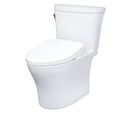 Product Image of WASHLET+ Aquia IV Arc Two-Piece Elongated Dual Flush 1.28 and 0.9 GPF Toilet with S7A Contemporary Bidet Seat, Cotton White - MW4484736CEMFGN#01