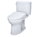 Product Image of WASHLET+ Drake II Two-Piece Elongated 1.28 GPF Toilet and WASHLET+ S7 Contemporary Bidet Seat, Cotton White - MW4544726CEFG#01