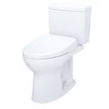 Product Image of WASHLET+ Drake II 1G Two-Piece Elongated 1.0 GPF Toilet with Auto Flush WASHLET+ S7 Contemporary Bidet Seat, Cotton White - MW4544726CUFGA#01