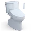 Product Image of WASHLET+ Vespin II Two-Piece Elongated 1.28 GPF Toilet and WASHLET+ C5 Bidet Seat, Cotton White - MW4743084CEFG#01