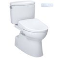 Product Image of WASHLET+ Vespin II Two-Piece Elongated 1.28 GPF Toilet and WASHLET+ S7 Contemporary Bidet Seat, Cotton White - MW4744726CEFG#01