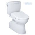 Product Image of WASHLET+ Vespin II 1G Two-Piece Elongated 1.0 GPF Toilet with Auto Flush WASHLET+ S7A Contemporary Bidet Seat, Cotton White - MW4744736CUFGA#01