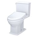 Product Image of WASHLET+ Connelly Two-Piece Elongated Dual Flush 1.28 and 0.9 GPF Toilet, Classic WASHLET S7A Bidet Seat with Auto Flush and Auto Open/Close Lid, Cotton White - MW4944734CEMFGA#01
