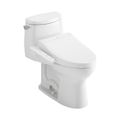 Product Image of WASHLET+ UltraMax II 1G One-Piece Elongated 1.0 GPF Toilet and WASHLET+ C2 Bidet Seat, Cotton White - MW6043074CUFG#01