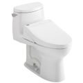 Product Image of WASHLET+ UltraMax II 1G One-Piece Elongated 1.0 GPF Toilet and WASHLET+ C5 Bidet Seat, Cotton White - MW6043084CUFG#01