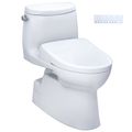 Product Image of WASHLET+ Carlyle II One-Piece Elongated 1.28 GPF Toilet and WASHLET+ S7 Contemporary Bidet Seat, Cotton White - MW6144726CEFG#01
