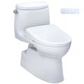 Product Image of WASHLET+ Carlyle II 1G One-Piece Elongated 1.0 GPF Toilet with Auto Flush WASHLET+ S7 Contemporary Bidet Seat, Cotton White - MW6144726CUFGA#01
