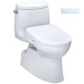 Product Image of WASHLET+ Carlyle II One-Piece Elongated 1.28 GPF Toilet and WASHLET+ S7A Contemporary Bidet Seat, Cotton White - MW6144736CEFG#01