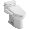 Product Image of WASHLET+ Supreme II One-Piece Elongated 1.28 GPF Toilet and WASHLET+ C2 Bidet Seat, Cotton White - MW6343074CEFG#01