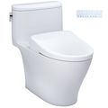 Product Image of WASHLET+ Nexus One-Piece Elongated 1.28 GPF Toilet with S7 Contemporary Bidet Seat, Cotton White - MW6424726CEFG#01
