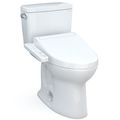 Product Image of Drake WASHLET+ Two-Piece Elongated 1.28 GPF TORNADO FLUSH Toilet with C2 Bidet Seat, Cotton White - MW7763074CEG#01
