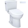 Product Image of Drake WASHLET+ Two-Piece Elongated 1.6 GPF Universal Height TORNADO FLUSH Toilet and S7 Contemporary Bidet Seat with Auto Flush, 10 Inch Rough-In, Cotton White - MW7764726CSFGA.10#01