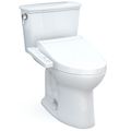 Product Image of Drake Transitional WASHLET+ Two-Piece Elongated 1.28 GPF Universal Height TORNADO FLUSH Toilet with C2 Bidet Seat, Cotton White - MW7863074CEFG#01