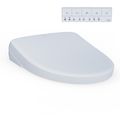 Product Image of S7 Washlet+ Electronic Bidet Toilet Seat With EWATER+ Bowl And Wand Cleaning And Contemporary Lid, Elongated, Cotton White - SW4726AT40#01