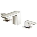 Product Image of GR Series 1.2 GPM 2 Handle Widespread Bathroom Sink Faucet with Drain Assembly, Brushed Nickel - TLG02201U-BN