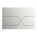 Product Image of Dual Flush Round Push Button Plate For Select Duofit In-wall Tank Unit, Stainless Steel - Yt970#SS