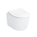 Product Image of CWT427227CMFG#MS RP Compact Wall Hung Toilet Bowl 1.28/0.9 GPF, Matte Silver Push Plate