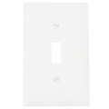 Product Image of 1-Gang Toggle Switch Wall Plate - White