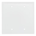 Product Image of 2-Gang Blank Wall Plate, Box Mount - White