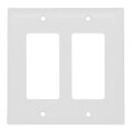 Product Image of 2-Gang Decorator Switch Wall Plate - White