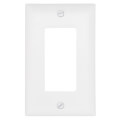 Product Image of 1-Gang Decorator Switch Wall Plate - White