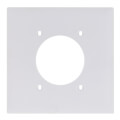 Product Image of 2-Gang Electrical Wall Plate, Power Outlet Receptacle (White)