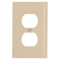 Product Image of 1-Gang Duplex Receptacle Wall Plate - Ivory