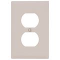 Product Image of 1-Gang Duplex Receptacle Wall Plate - Light Almond
