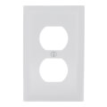Product Image of 1-Gang Duplex Receptacle Wall Plate - White