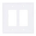 Product Image of 2-Gang Decorator Switch Jumbo Wall Plate - White