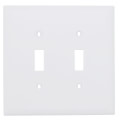 Product Image of 2-Gang Toggle Switch Jumbo Wall Plate - White
