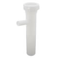 Product Image of 1-1/2" x 8" x 1/2" White Plastic Direct Connection Dishwasher Tailpiece